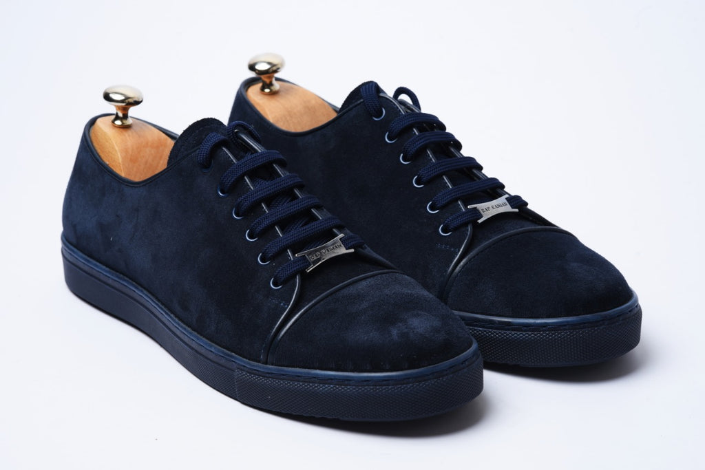 Suede and genuine leather shoes
